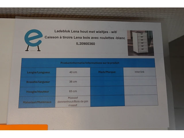 Ladeblok op wieltjes lana - afbeelding 4 van  4