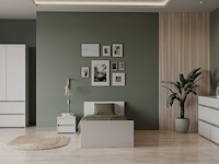 Ladekast clyde - met 6 lades - wit/eikdecor - afbeelding 6 van  8