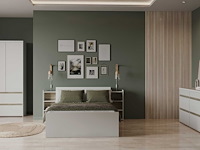Ladekast clyde - met 6 lades - wit/eikdecor - afbeelding 7 van  8