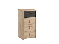 Ladekast liam 4 lades - artisan eik - afbeelding 2 van  3