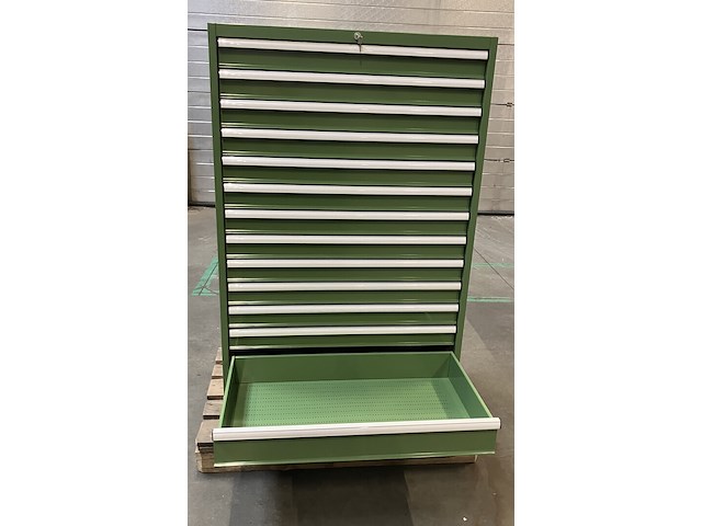 Ladekast met 13 laden - leeg - 120x590x1450mm - afbeelding 2 van  3