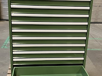 Ladekast met 13 laden - leeg - 120x590x1450mm - afbeelding 2 van  3
