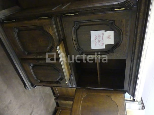 Ladekast met 4 deuren, 4 lades van massief eikenhout - afbeelding 2 van  6