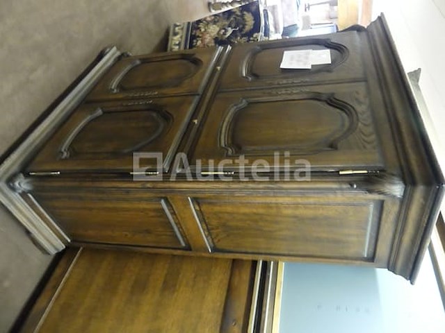 Ladekast met 4 deuren, 4 lades van massief eikenhout - afbeelding 3 van  6