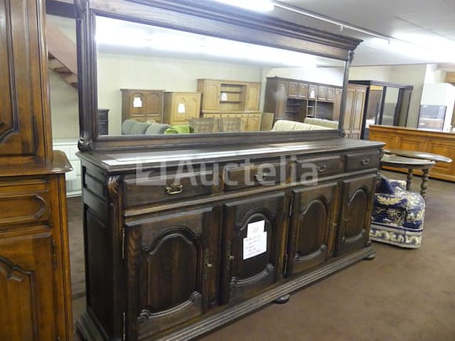 Ladekast met 4 deuren, 4 lades van massief eikenhout - afbeelding 6 van  6