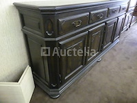 Ladekast met 4 deuren, 4 lades van massief eikenhout - afbeelding 1 van  4