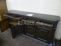 Ladekast met 4 deuren, 4 lades van massief eikenhout - afbeelding 4 van  4