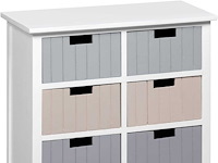 Ladekast met 6 houten lades - afbeelding 1 van  4