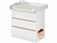 Ladekast met verschoontafel voor kinderen, ladekast met 3 lades