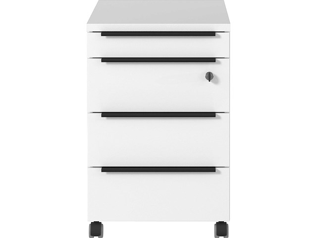 Ladekast met wielen hermoso | 42 x 60 x 63 cm | wit - afbeelding 1 van  5