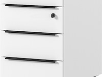 Ladekast met wielen hermoso | 42 x 60 x 63 cm | wit - afbeelding 2 van  5