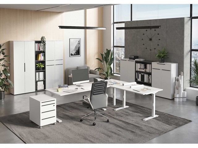 Ladekast met wielen hermoso | 42 x 60 x 63 cm | wit - afbeelding 4 van  5