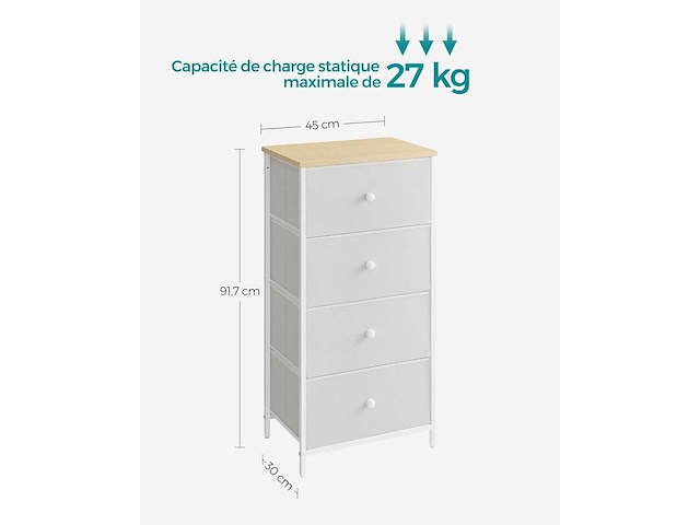 Ladekast, slaapkamer opbergkast, opbergkolom - afbeelding 4 van  10