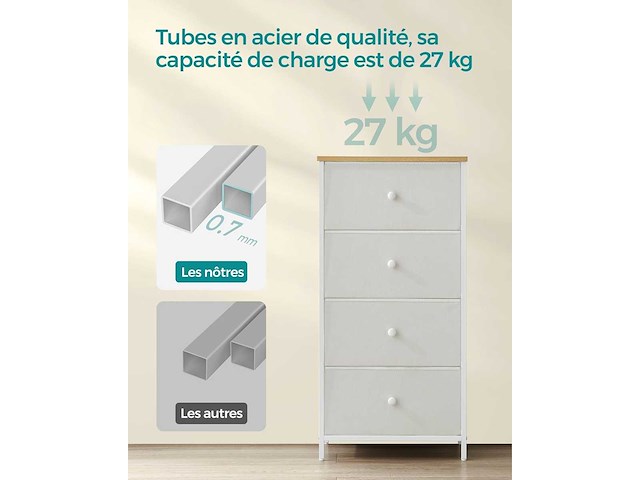 Ladekast, slaapkamer opbergkast, opbergkolom - afbeelding 6 van  10