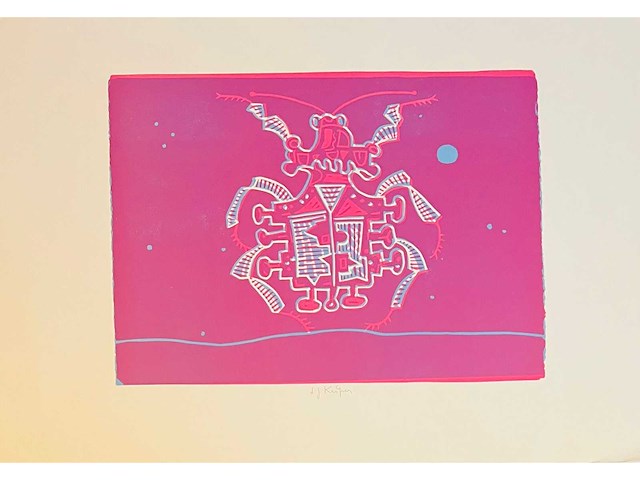 Ladislav josef kaspar - kleurenlithografie - vanaf 1 euro - afbeelding 2 van  6