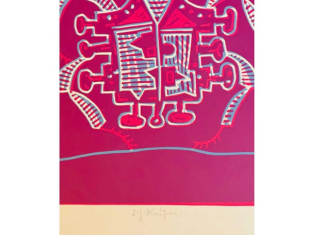 Ladislav josef kaspar - kleurenlithografie - vanaf 1 euro - afbeelding 4 van  6