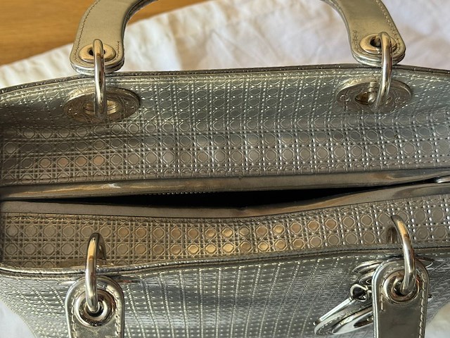 Lady dior handtas zilver - afbeelding 2 van  15