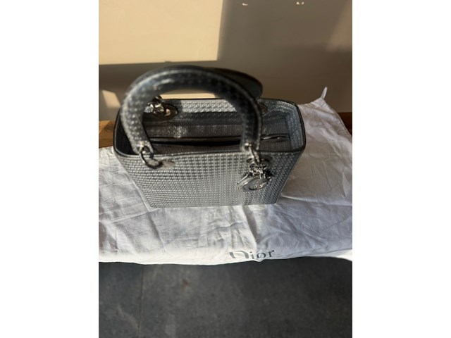 Lady dior handtas zilver - afbeelding 5 van  15