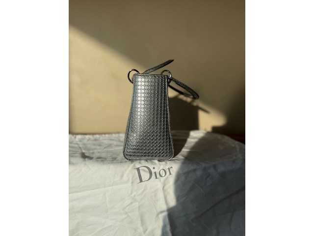 Lady dior handtas zilver - afbeelding 8 van  15