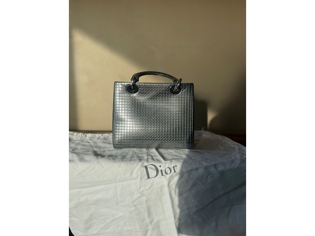 Lady dior handtas zilver - afbeelding 12 van  15