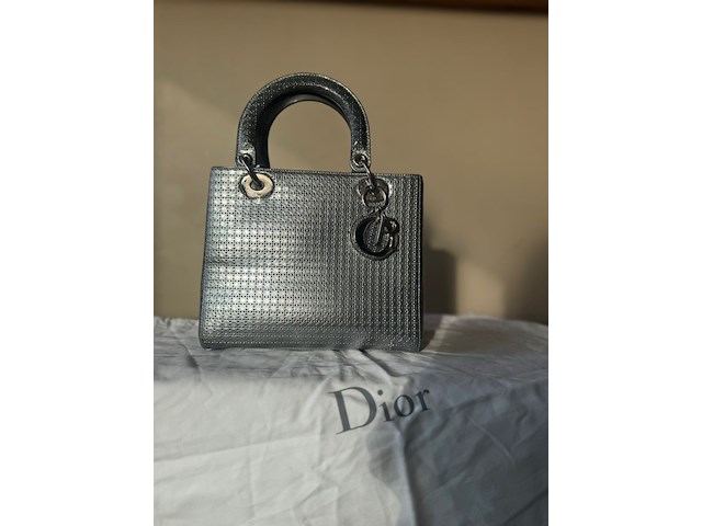 Lady dior handtas zilver - afbeelding 15 van  15