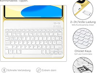 Laetass toetsenbordhoes voor ipad 10e generatie 10,9 inch 2022 - afbeelding 6 van  6