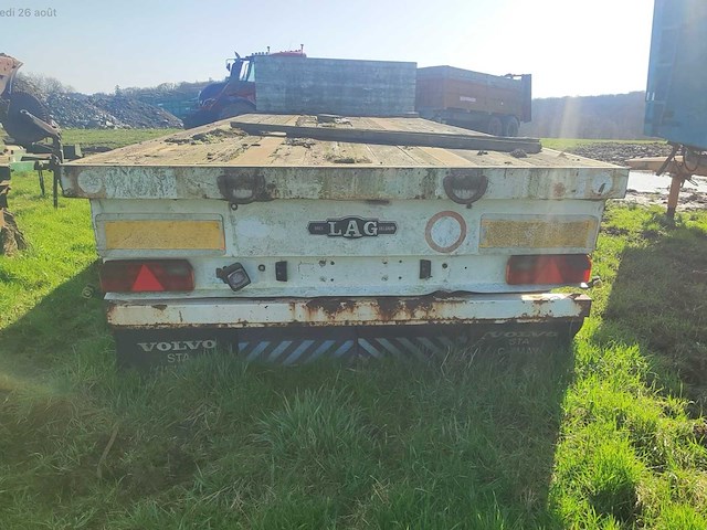 Lag 2-assige flatbed aanhanger 20 ton - afbeelding 2 van  3