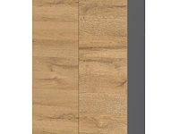 Lage archiefkast osmond 80cm met 2 deuren - eik/grafiet - afbeelding 5 van  5