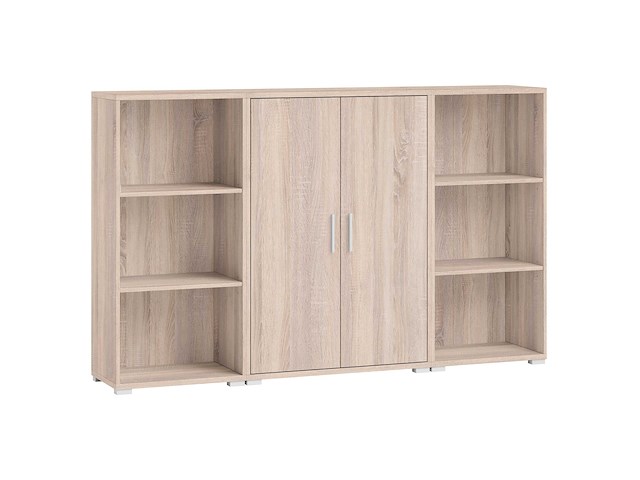 Lage boekenkast olaph - eik - afbeelding 2 van  7
