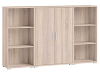 Lage boekenkast olaph - eik - afbeelding 2 van  7