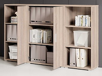 Lage boekenkast olaph - eik - afbeelding 3 van  7