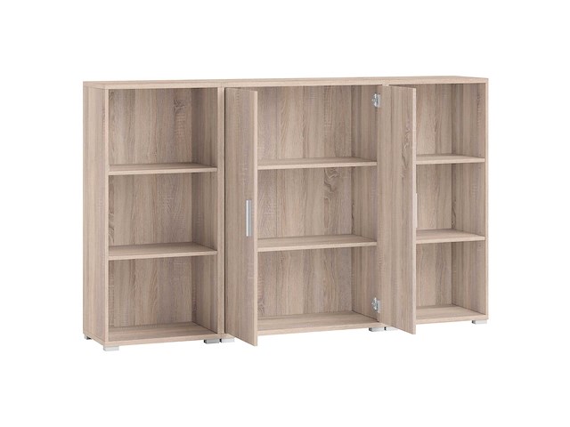 Lage boekenkast olaph - eik - afbeelding 4 van  7