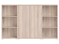 Lage boekenkast olaph - eik - afbeelding 5 van  7
