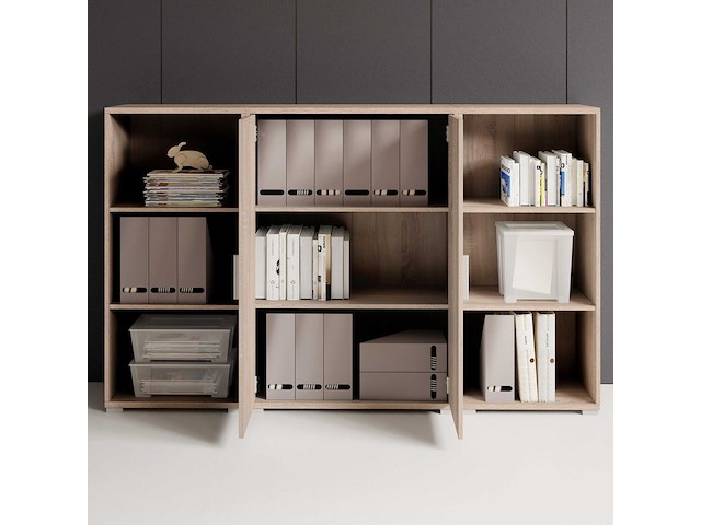Lage boekenkast olaph - eik - afbeelding 6 van  7