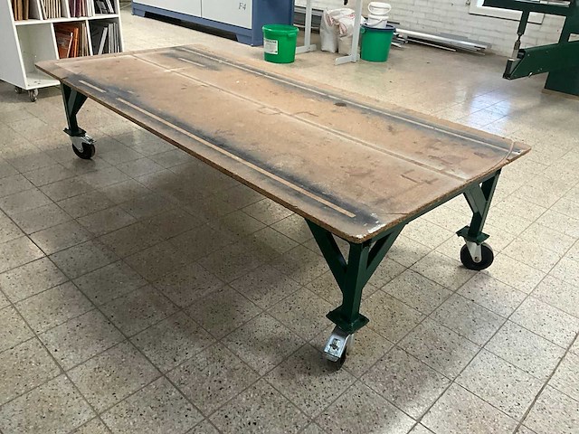 Lage magazijn/montage/transportkar - afbeelding 2 van  4