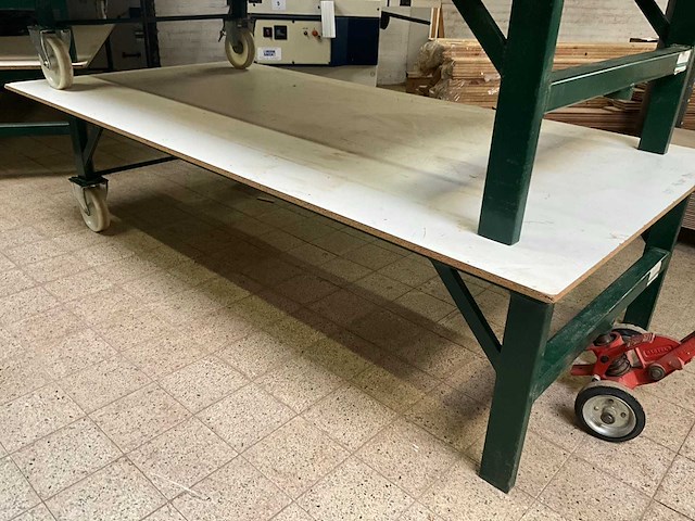Lage magazijn/montage/transportkar/tafel - afbeelding 1 van  5