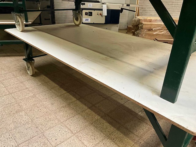 Lage magazijn/montage/transportkar/tafel - afbeelding 2 van  5