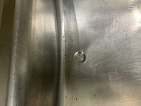 Lage rvs halfronde voedings/verwerkingskuip - afbeelding 4 van  5