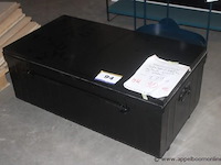 Lage tafel koffer incl.4 wielen - zwart - afbeelding 1 van  1