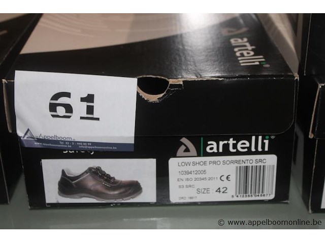 Lage veiligheidsschoenen, artelli, low shoe pro sorrento src, maat 42, gebruikt - afbeelding 1 van  2