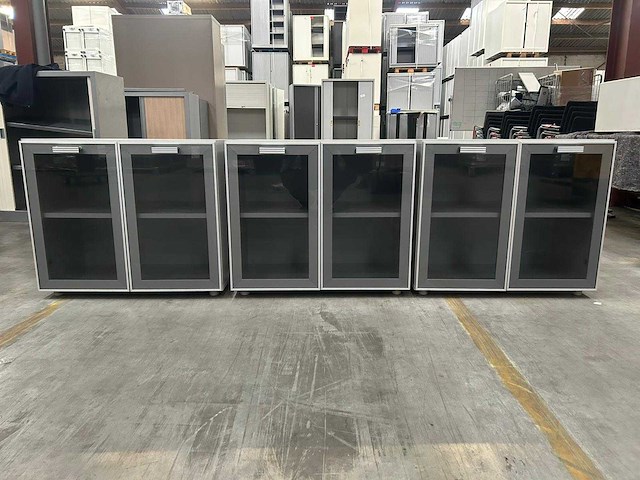 Lage vitrinekast - vitrinekast (3x) - afbeelding 2 van  5