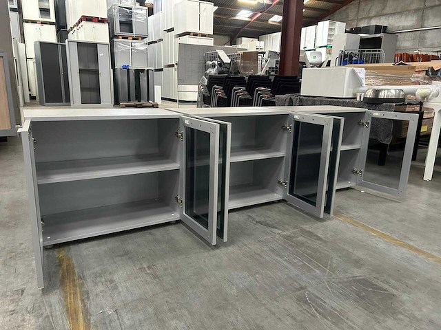 Lage vitrinekast - vitrinekast (3x) - afbeelding 4 van  5