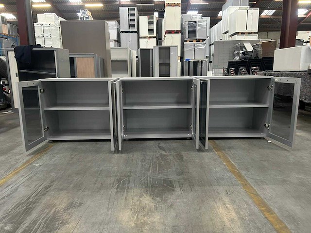 Lage vitrinekast - vitrinekast (3x) - afbeelding 5 van  5