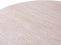 Lagos' 80 cm ronde salontafel travertin beige | bovenblad met 3d papier op mdf - afbeelding 5 van  7