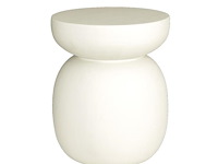 Lagos bijzettafel 35 cm in kalkmortel - afbeelding 2 van  2