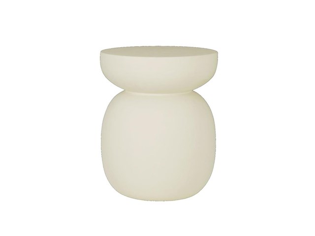 Lagos bijzettafel 35 cm in kalkmortel - afbeelding 1 van  2