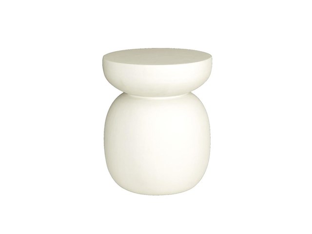 Lagos bijzettafel 35 cm in kalkmortel - afbeelding 2 van  2