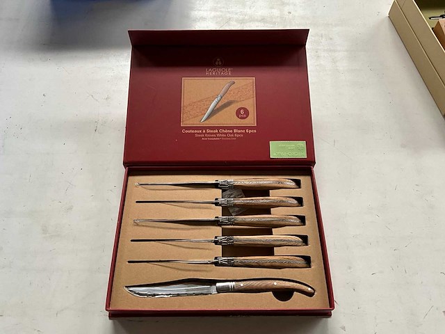 Laguiole steakmessen set 6-delig - afbeelding 1 van  7