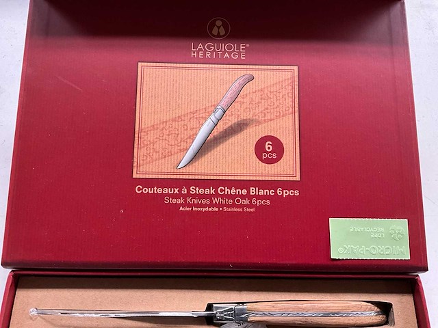Laguiole steakmessen set 6-delig - afbeelding 5 van  7