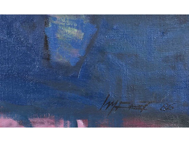 Lambert oostrum - olie op doek - 135x135 cm - afbeelding 4 van  10